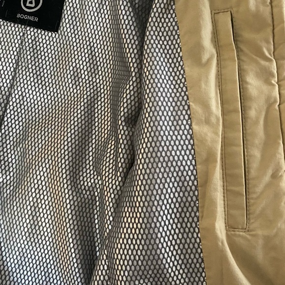 Vintage BOGNER Quilted Down Jacket with Real Fur Collar - Picture 9 of 16